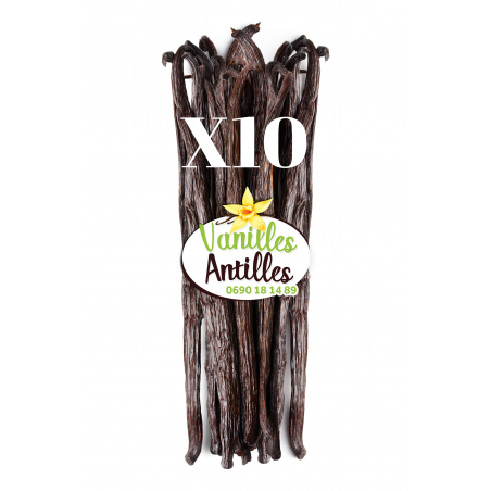 10 Gousses – 17cm – de Vanille Noire Bourbon – Qualité Gourmet | Vanilles Antilles