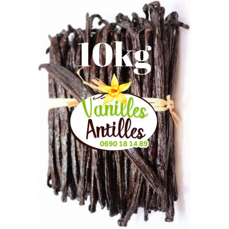 10kg (17cm) - Gousses de Vanille Noire Bourbon – Qualité Gourmet | Vanilles Antilles