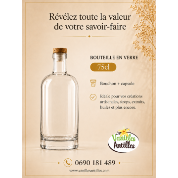 Bouteille 750ml en verre...
