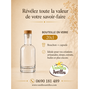Bouteille 200ml en verre...
