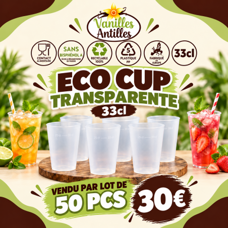 ECO CUP 33cl - lot de 50pcs